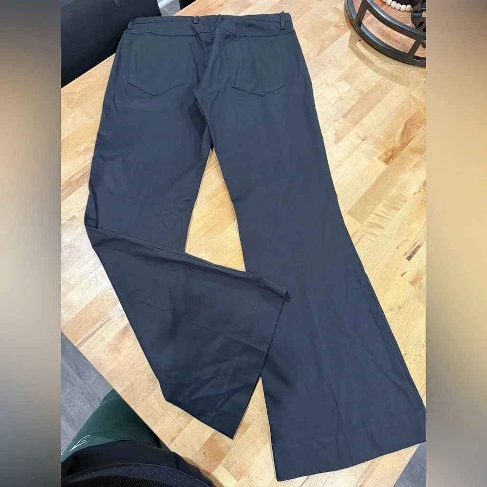 Miu Miu Black Dress Pants Flared Wide-Leg